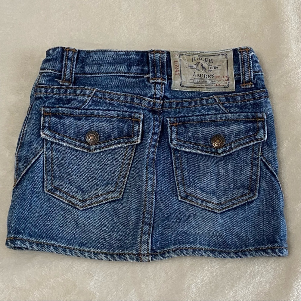 RALPH LAUREN / Denim Mini Skirt Size 3 - Picture 2 of 6